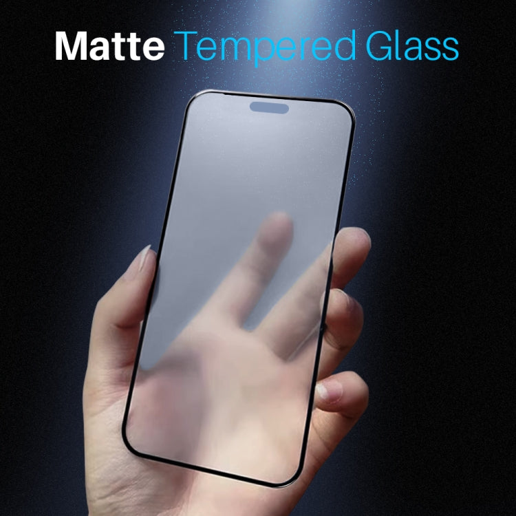 For iPhone 15 Plus NORTHJO Matte Silkscreen Anti-Fingerprint Tempered Glass Film by NORTHJO