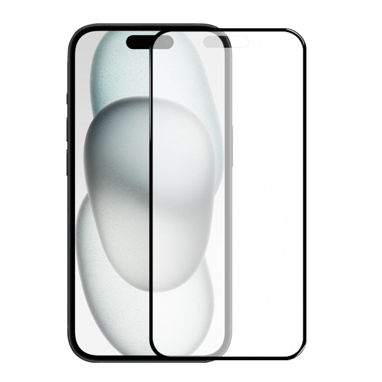 For iPhone 15 NORTHJO Matte Silkscreen Anti-Fingerprint Tempered Glass Film by NORTHJO