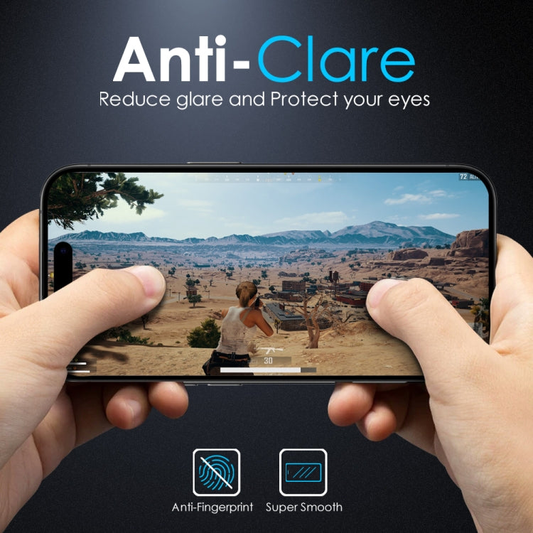 For iPhone 14 Pro Max NORTHJO Matte Silkscreen Anti-Fingerprint Tempered Glass Film by NORTHJO