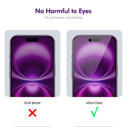 For iPhone Air 2pcs ENKAY Hat-Prince 28 Degree Anti-peeping Privacy Tempered Glass Film by ENKAY