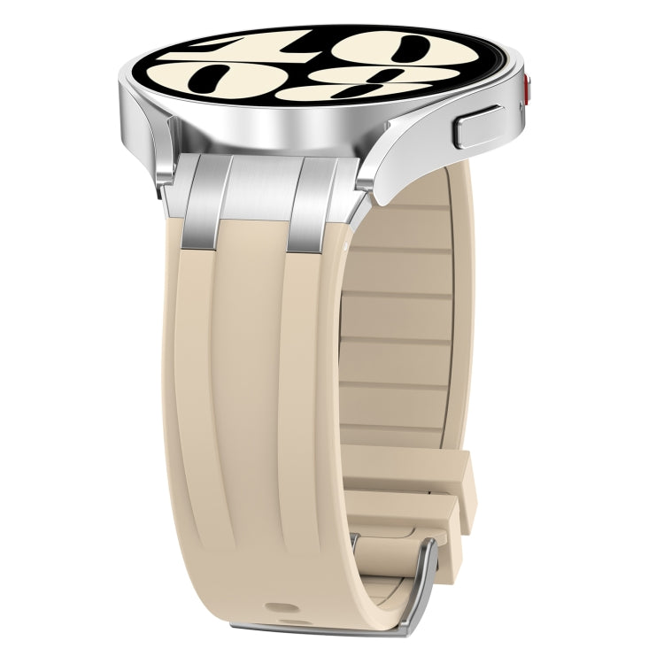 For Huawei Watch 3 22mm Quick Release Silver Buckle Royal Silicone Watch Band(Starlight) by bashfashion