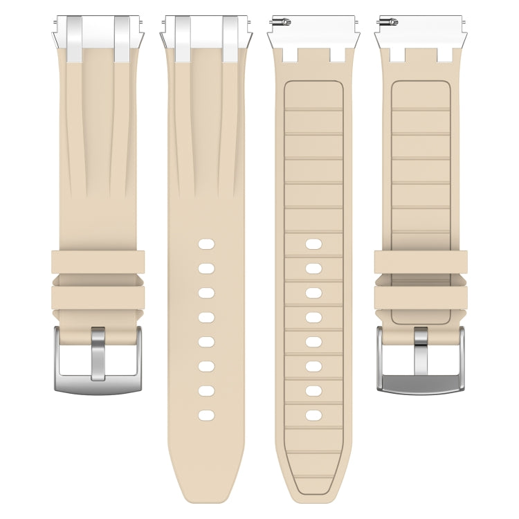 For Huawei Watch 3 22mm Quick Release Silver Buckle Royal Silicone Watch Band(Starlight) by bashfashion