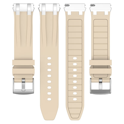 For Huawei Watch 3 22mm Quick Release Silver Buckle Royal Silicone Watch Band(Starlight) by bashfashion