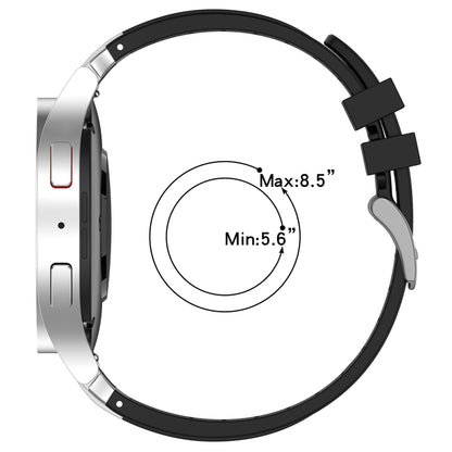 For Huawei Watch Buds 22mm Quick Release Silver Buckle Royal Silicone Watch Band(Orange) by bashfashion