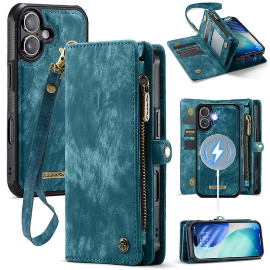 For iPhone 17 CaseMe 008 Detachable Multifunctional Leather Phone Case(Blue) by CaseMe