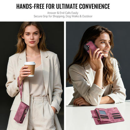 For iPhone 17 CaseMe 008 Detachable Multifunctional Leather Phone Case(Red) by CaseMe