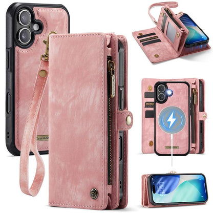 For iPhone 17 CaseMe 008 Detachable Multifunctional Leather Phone Case(Pink) by CaseMe