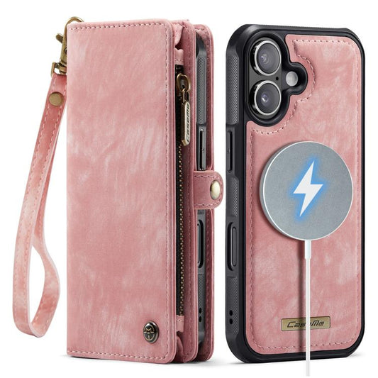 For iPhone 17 CaseMe 008 Detachable Multifunctional Leather Phone Case(Pink) by CaseMe