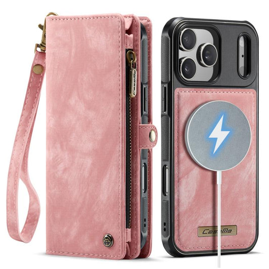 For iPhone 17 Pro CaseMe 008 Detachable Multifunctional Leather Phone Case(Pink) by CaseMe