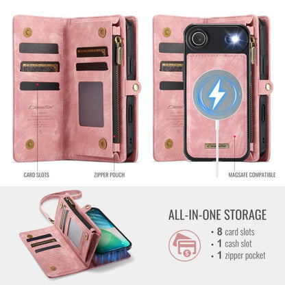 For iPhone Air CaseMe 008 Detachable Multifunctional Leather Phone Case(Pink) by CaseMe