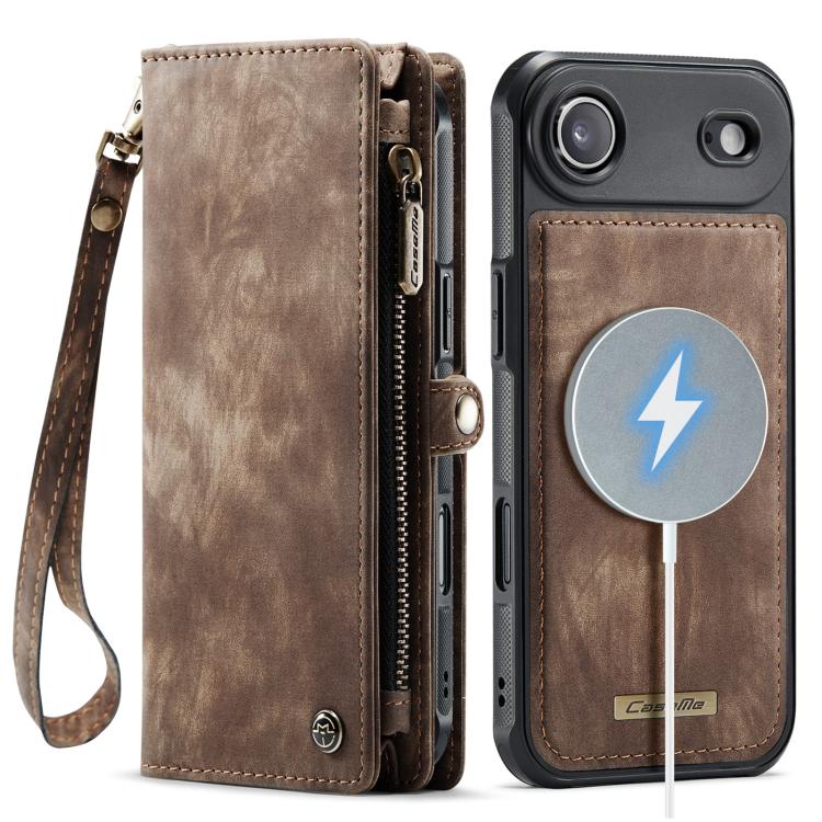 For iPhone Air CaseMe 008 Detachable Multifunctional Leather Phone Case(Brown) by CaseMe
