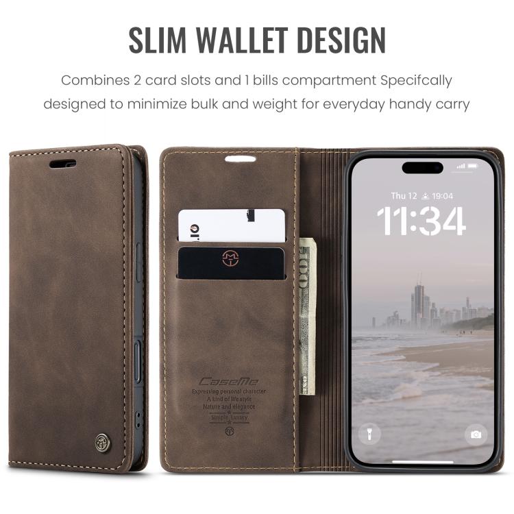 For iPhone 17 CaseMe 013 Multifunctional Horizontal Flip Leather Phone Case(Coffee) by CaseMe