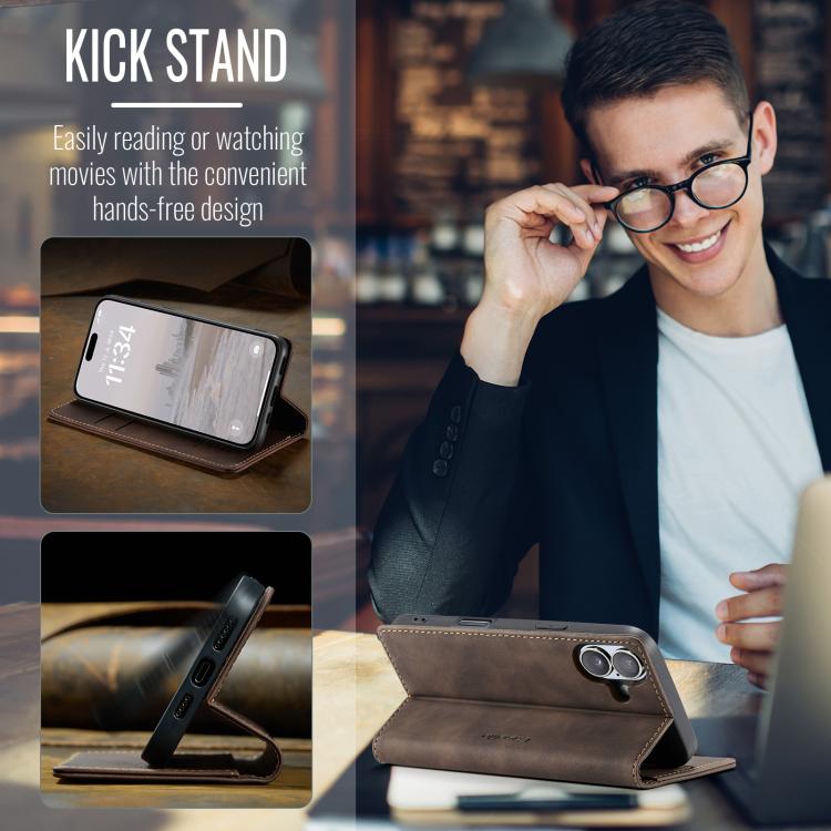 For iPhone 17 CaseMe 013 Multifunctional Horizontal Flip Leather Phone Case(Coffee) by CaseMe