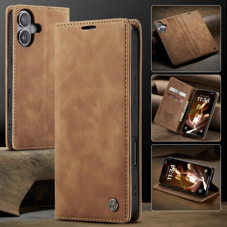 For iPhone 17 CaseMe 013 Multifunctional Horizontal Flip Leather Phone Case(Brown) by CaseMe