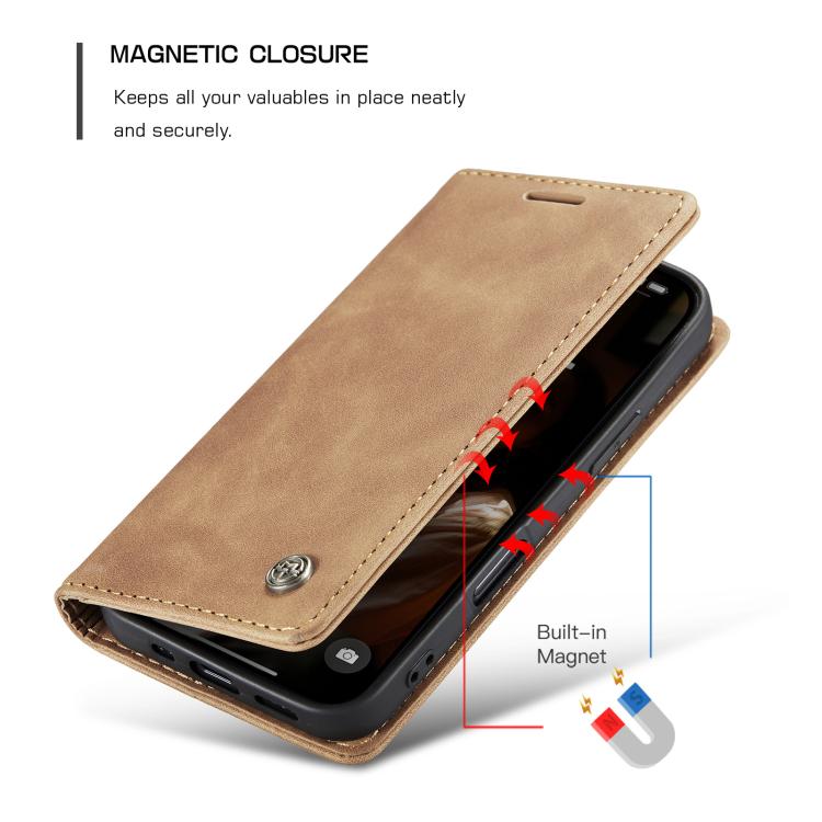 For iPhone 17 CaseMe 013 Multifunctional Horizontal Flip Leather Phone Case(Brown) by CaseMe