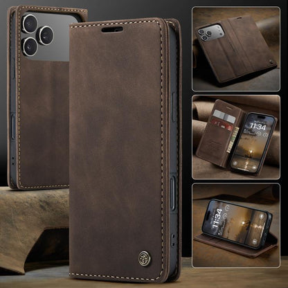 For iPhone 17 Pro CaseMe 013 Multifunctional Horizontal Flip Leather Phone Case(Coffee) by CaseMe