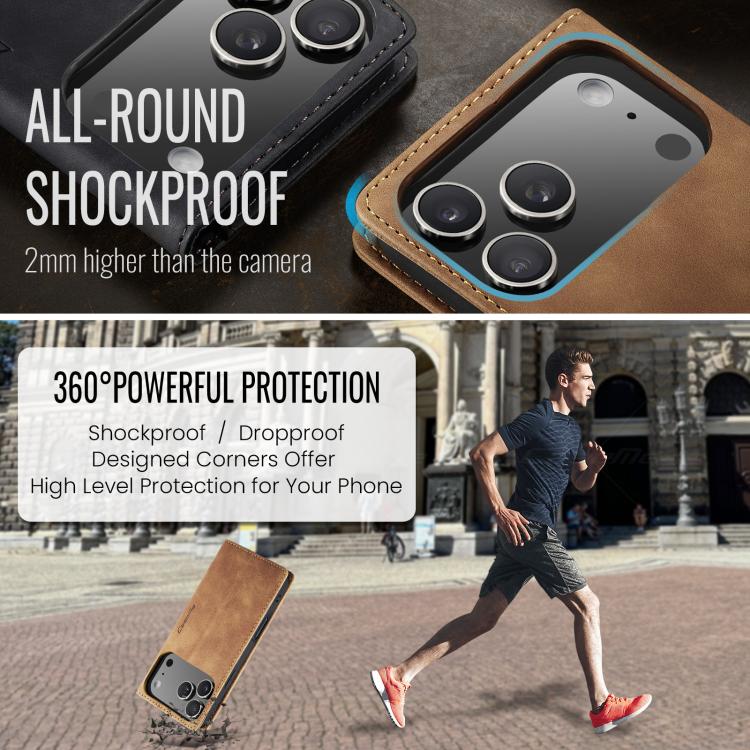 For iPhone 17 Pro CaseMe 013 Multifunctional Horizontal Flip Leather Phone Case(Brown) by CaseMe