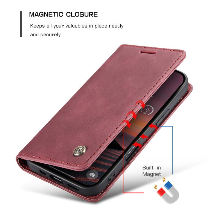 For iPhone 17 Pro Max CaseMe 013 Multifunctional Horizontal Flip Leather Phone Case(Red) by CaseMe