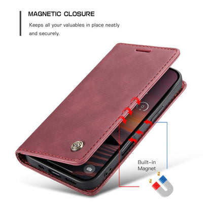 For iPhone 17 Pro Max CaseMe 013 Multifunctional Horizontal Flip Leather Phone Case(Red) by CaseMe