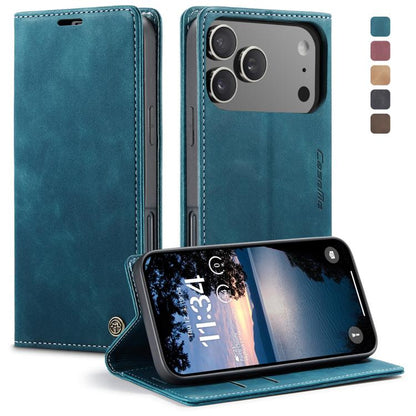 For iPhone 17 Pro Max CaseMe 013 Multifunctional Horizontal Flip Leather Phone Case(Blue) by CaseMe