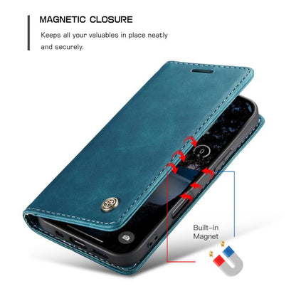 For iPhone 17 Pro Max CaseMe 013 Multifunctional Horizontal Flip Leather Phone Case(Blue) by CaseMe