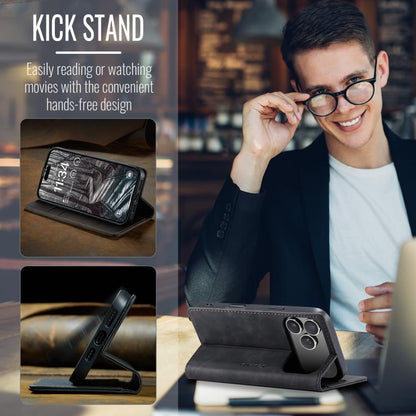 For iPhone 17 Pro Max CaseMe 013 Multifunctional Horizontal Flip Leather Phone Case(Black) by CaseMe