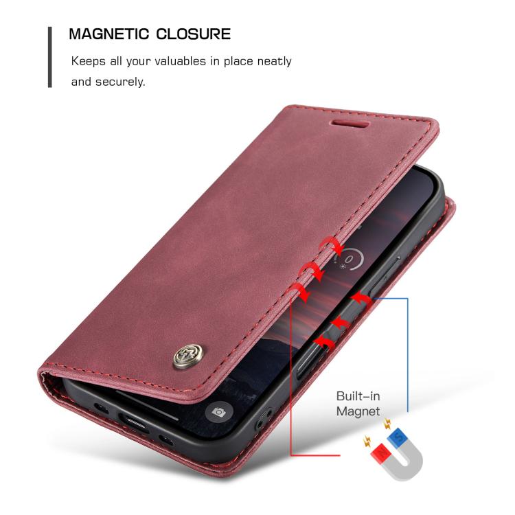 For iPhone Air CaseMe 013 Multifunctional Horizontal Flip Leather Phone Case(Red) by CaseMe