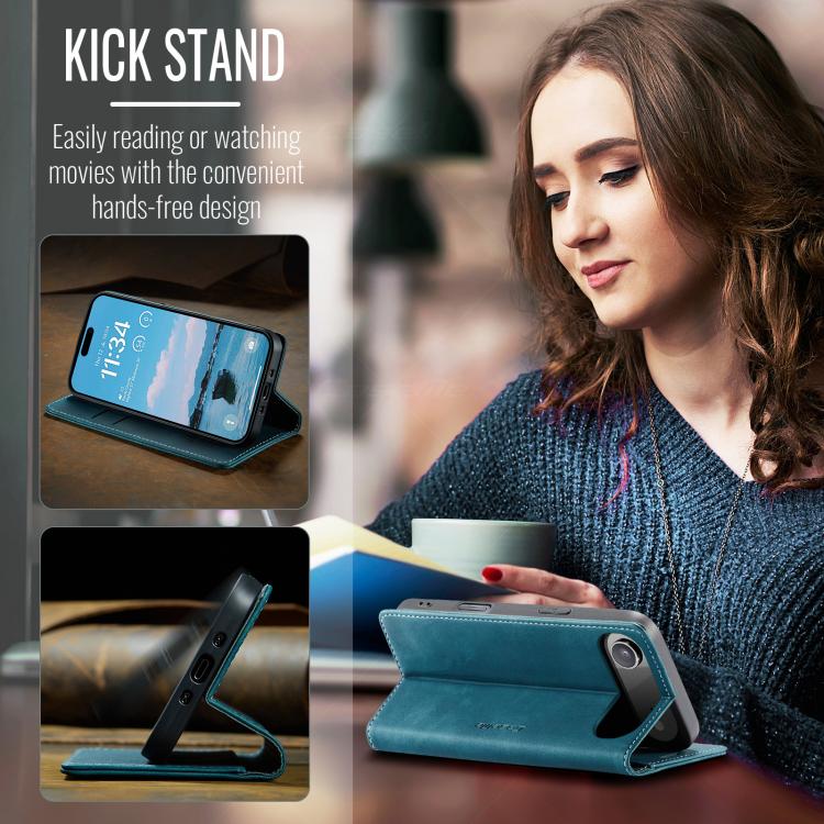 For iPhone Air CaseMe 013 Multifunctional Horizontal Flip Leather Phone Case(Blue) by CaseMe