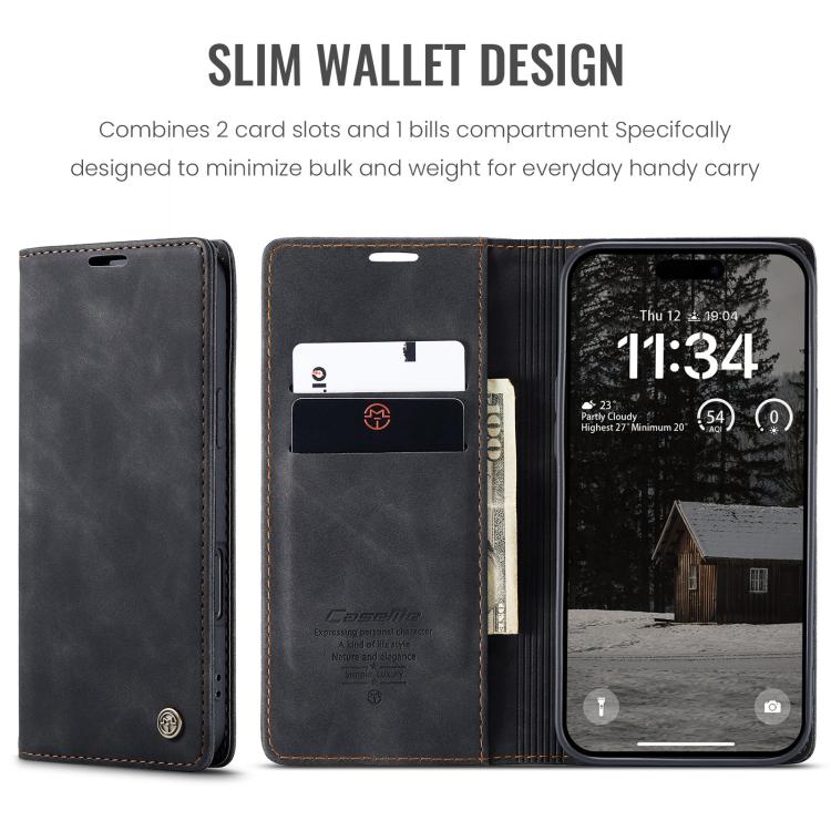 For iPhone Air CaseMe 013 Multifunctional Horizontal Flip Leather Phone Case(Black) by CaseMe
