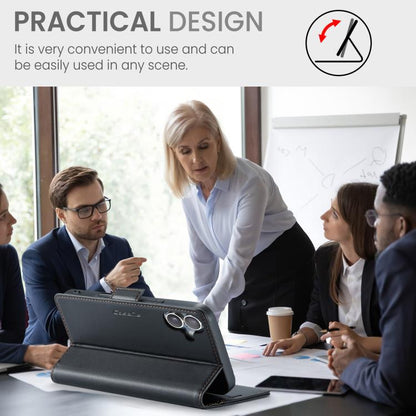 For iPhone 17 CaseMe 023 Butterfly Buckle Litchi Texture RFID Anti-theft Leather Phone Case(Black) by CaseMe