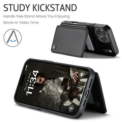 For iPhone 17 Pro CaseMe C22 Card Slots Holder RFID Anti-theft Phone Case(Black) by CaseMe