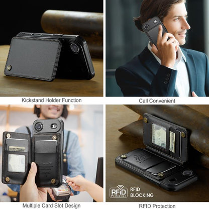 For iPhone Air CaseMe C22 Card Slots Holder RFID Anti-theft Phone Case(Black) by CaseMe