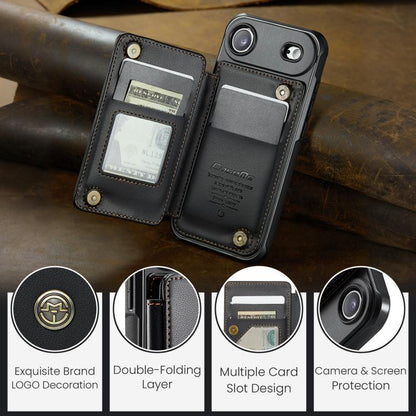 For iPhone Air CaseMe C22 Card Slots Holder RFID Anti-theft Phone Case(Black) by CaseMe