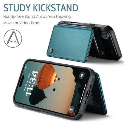 For iPhone Air CaseMe C22 Card Slots Holder RFID Anti-theft Phone Case(Green) by CaseMe