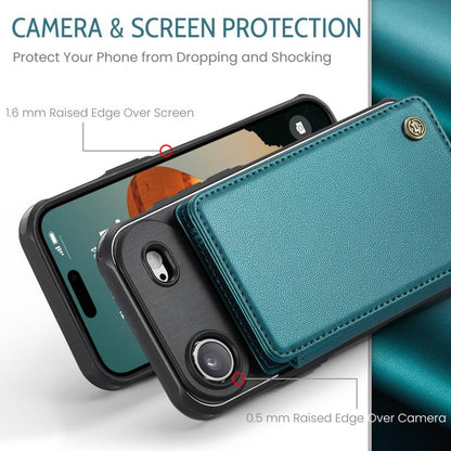 For iPhone Air CaseMe C22 Card Slots Holder RFID Anti-theft Phone Case(Green) by CaseMe