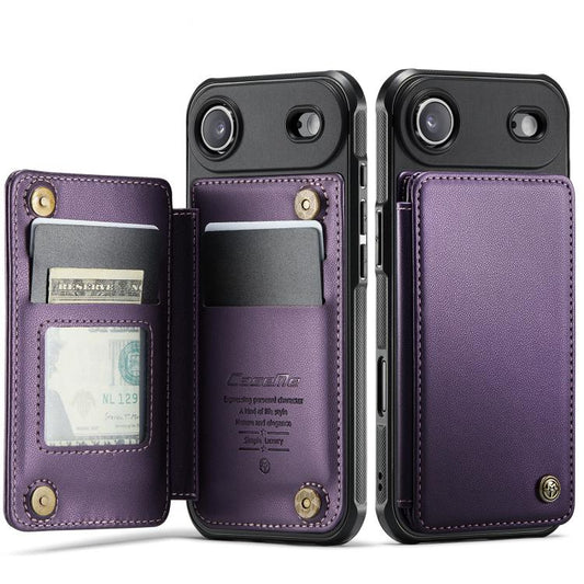 For iPhone Air CaseMe C22 Card Slots Holder RFID Anti-theft Phone Case(Purple) by CaseMe