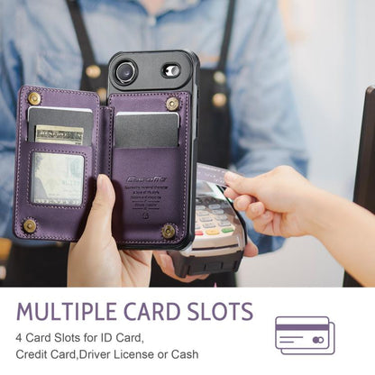 For iPhone Air CaseMe C22 Card Slots Holder RFID Anti-theft Phone Case(Purple) by CaseMe