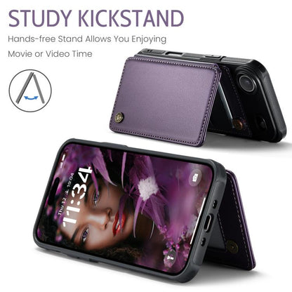 For iPhone Air CaseMe C22 Card Slots Holder RFID Anti-theft Phone Case(Purple) by CaseMe