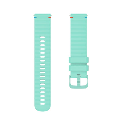 For Huawei Watch GT 2e Wavy Dotted Stitched 22mm Silicone Watch Band(Teal Green) by bashfashion