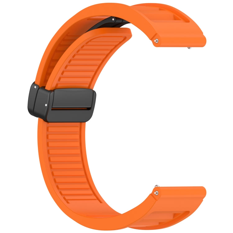 For Honor Watch GS 4 Window Blind Magnetic Buckle 22mm Silicone Watch Band(Orange) by bashfashion