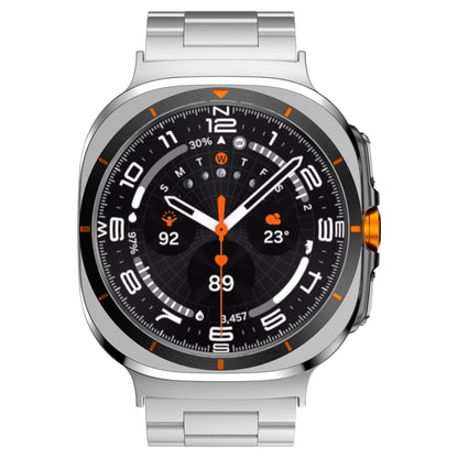 For Samsung Galaxy Watch Ultra 47mm Three Beads Titanium Alloy Metal Watch Band(Silver) by bashfashion