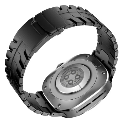 For Samsung Galaxy Watch Ultra 47mm Titanium Alloy Metal Watch Band(Black) by bashfashion