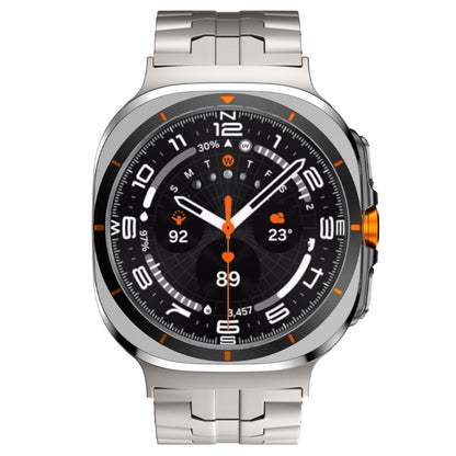 For Samsung Galaxy Watch Ultra 47mm Titanium Alloy Metal Watch Band(Titanium Color) by bashfashion
