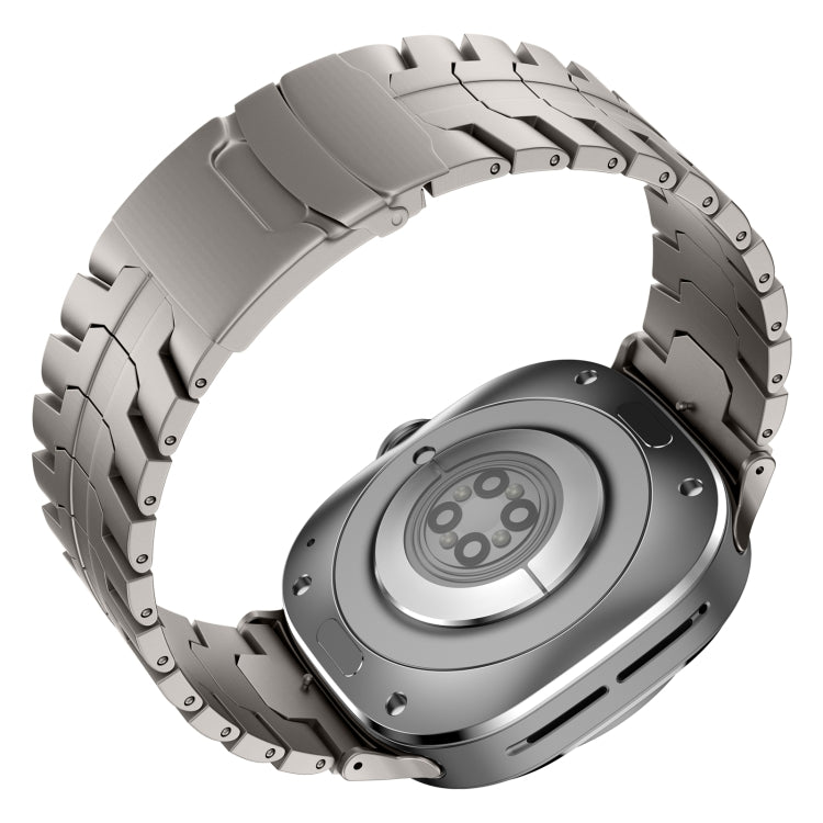 For Samsung Galaxy Watch Ultra 47mm Titanium Alloy Metal Watch Band(Titanium Color) by bashfashion