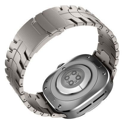 For Samsung Galaxy Watch Ultra 47mm Titanium Alloy Metal Watch Band(Titanium Color) by bashfashion