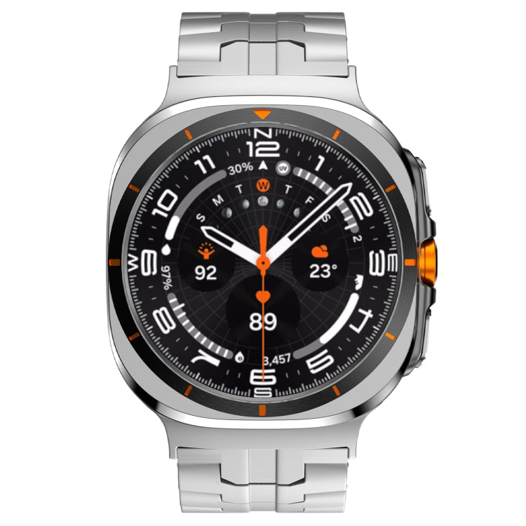 For Samsung Galaxy Watch Ultra 47mm Titanium Alloy Metal Watch Band(Silver) by bashfashion