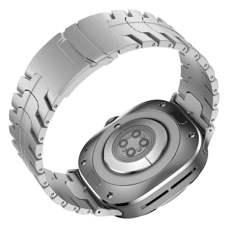 For Samsung Galaxy Watch Ultra 47mm Titanium Alloy Metal Watch Band(Silver) by bashfashion