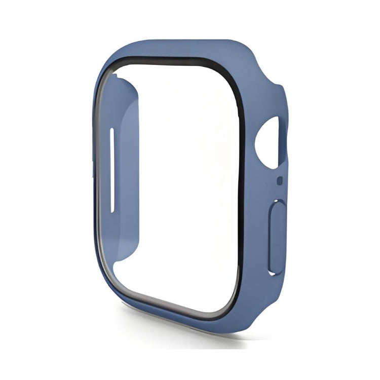 For Apple Watch Series 11 / 10 46mm ENKAY Hat-Prince PC Tempered Glass Film Integrated Watch Case(Grey Blue) by ENKAY