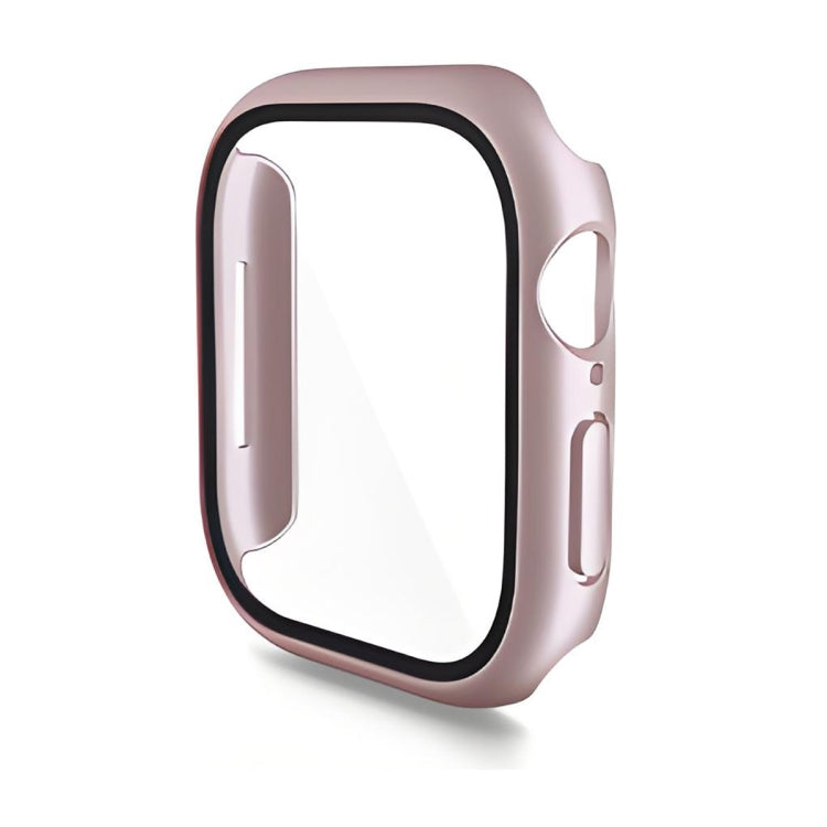 For Apple Watch Series 11 / 10 46mm ENKAY Hat-Prince PC Tempered Glass Film Integrated Watch Case(Rose Gold) by ENKAY