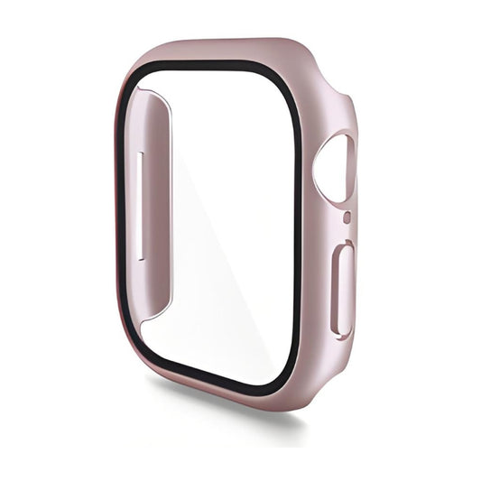 For Apple Watch Series 11 / 10 46mm ENKAY Hat-Prince PC Tempered Glass Film Integrated Watch Case(Rose Gold) by ENKAY